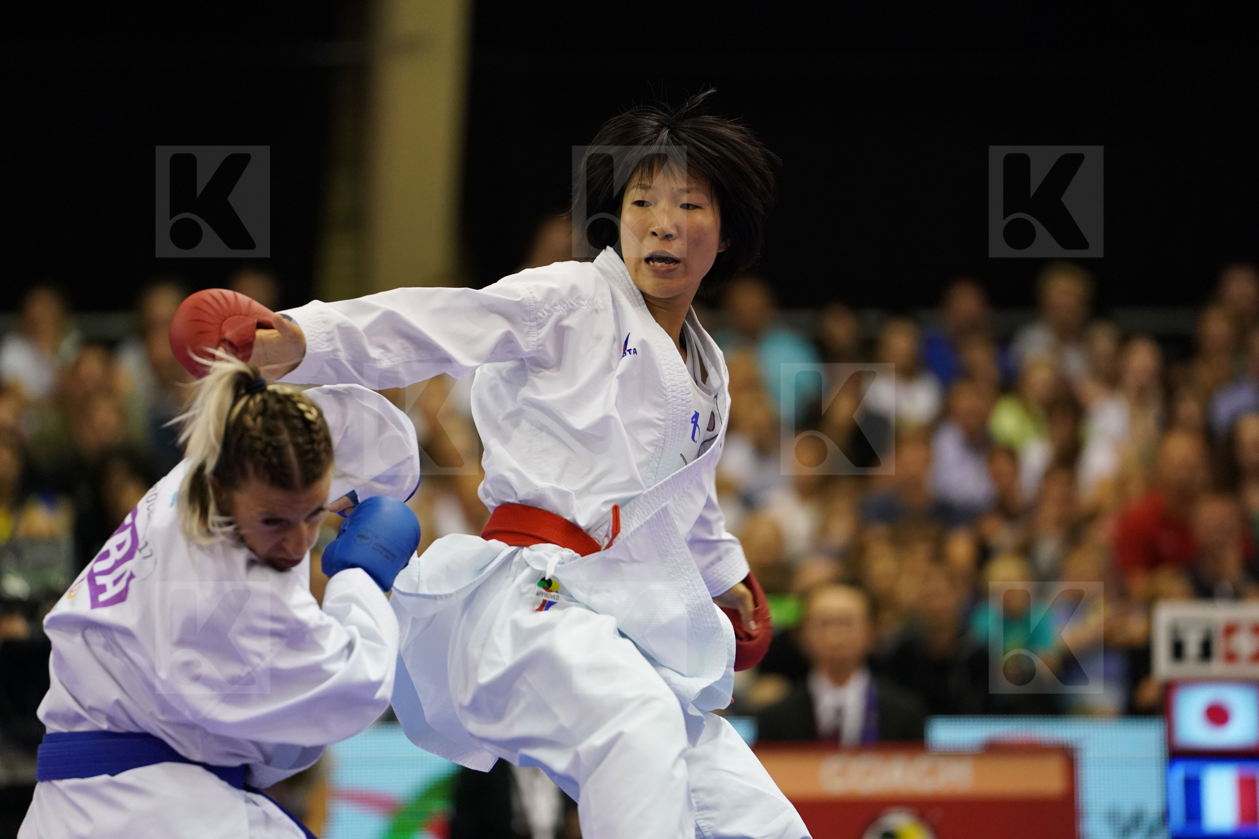 Female Kumite -50kg France Gold match Japan Miyahara Miho Recchia Alexandra